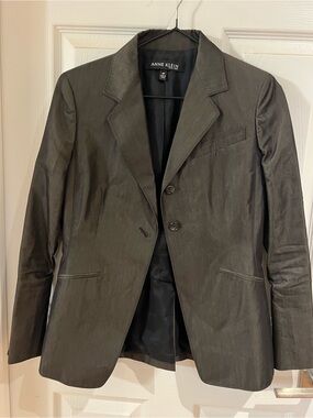 Anne Klein Charcoal Tailored Blazer